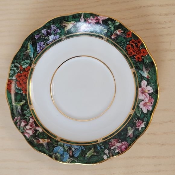 Bradford Editions 88661 Lena Liu Ruby-throated Hummingbird Saucer and Spoon Set - Picture 15 of 15